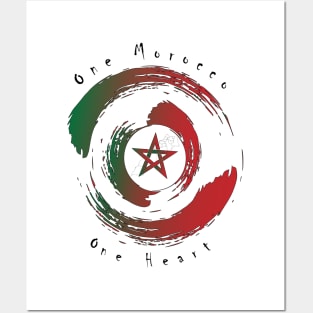 Proud Morocco Flag Gift Moroccan Lovers For Men's Women's Posters and Art